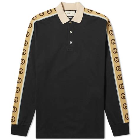 cheap gucci polo shirt large|gucci long sleeve polo.